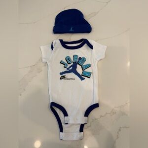 Jordan onesie and hat set